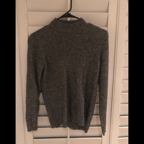 Karen Scott Sweaters - Karen Scott Petite Cotton Mock-Neck Sweater.